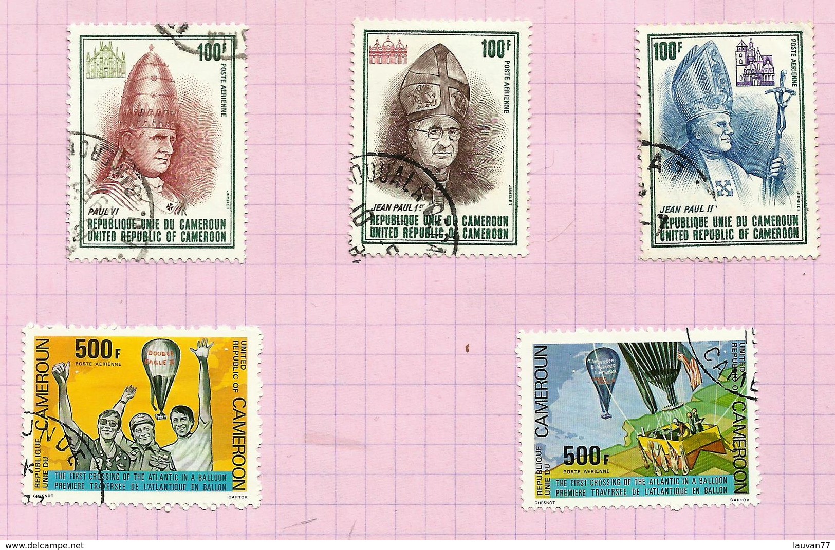 Cameroun Poste Aérienne N°296 à 300 Cote 5.85 Euros - Cameroun (1960-...)