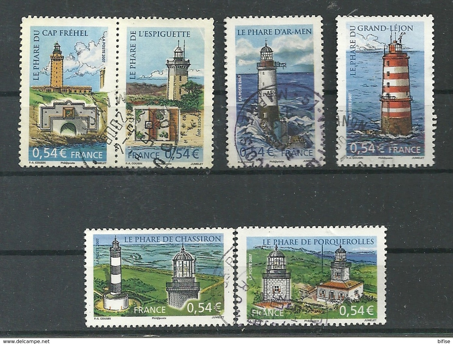 FRANCE 2007 - Les Phares YV 4112/17 - Used Stamps