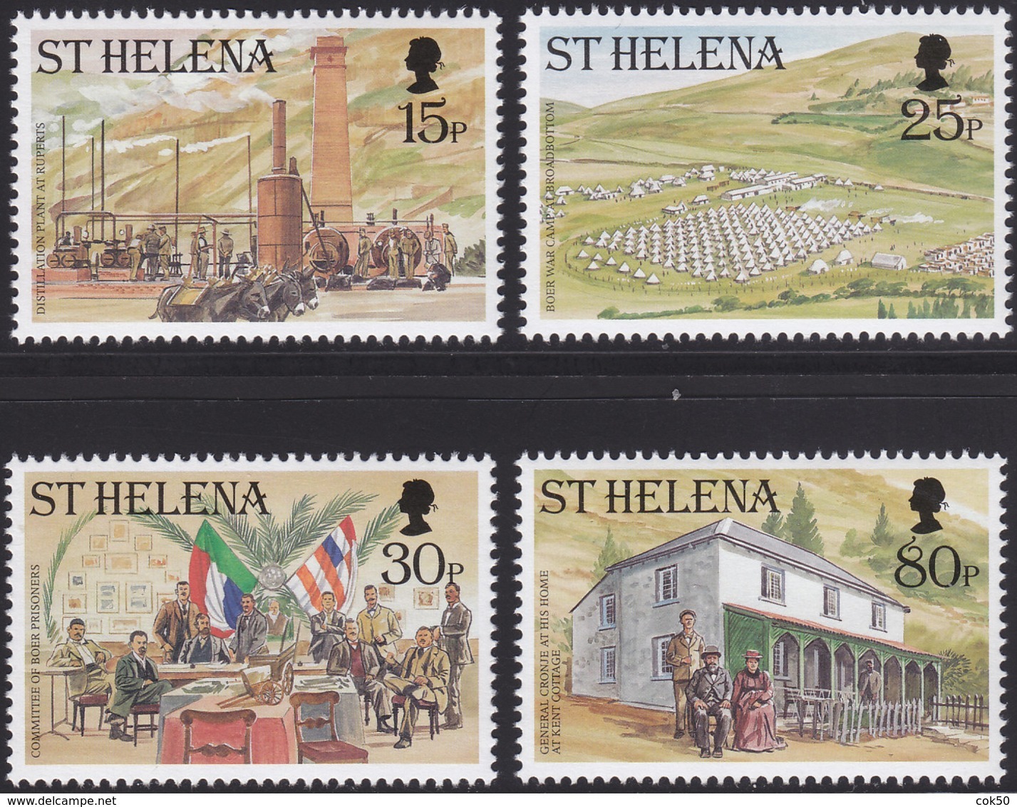 ST.HELENA 2000, Boer War Centennial MNH Complete Set - Saint Helena Island