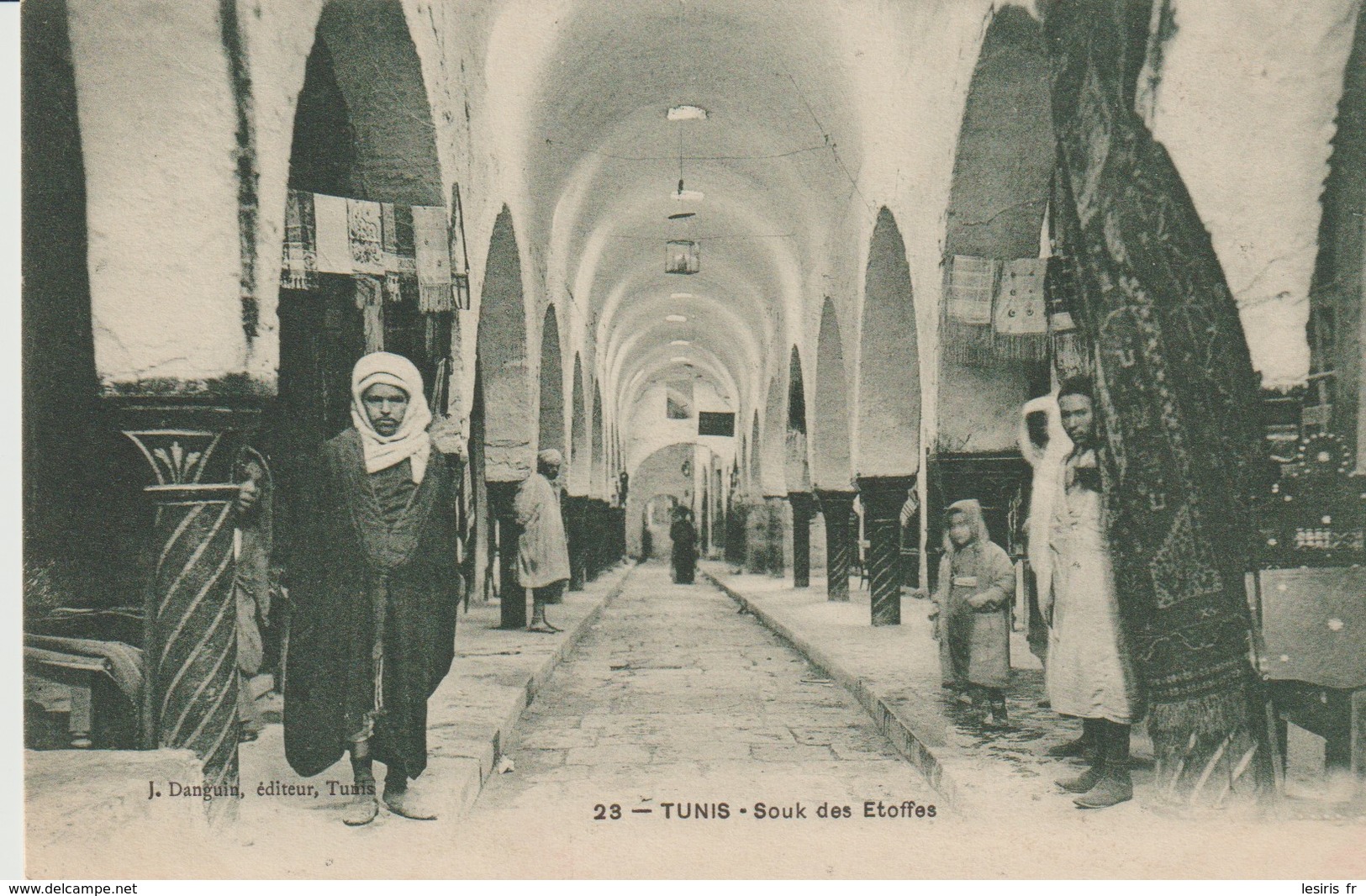 CPA - TUNIS - SOUK DES ÉTOFFES - 23 - - Túnez