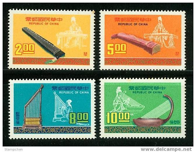 1976 Music Stamps 3-2 Costume Instrument - Music