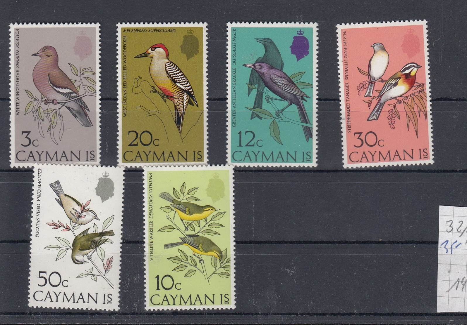 Kaiman Inseln (BBK) Michel Cat.No. Mnh/** 321/326 Birds - Iles Caïmans