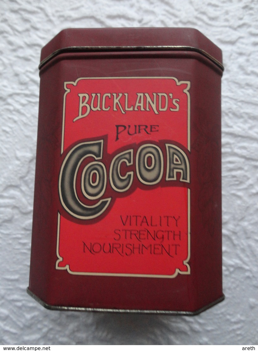 Vintage -  Boite Métal BUCKLAND'S Pure COCOA - Dozen