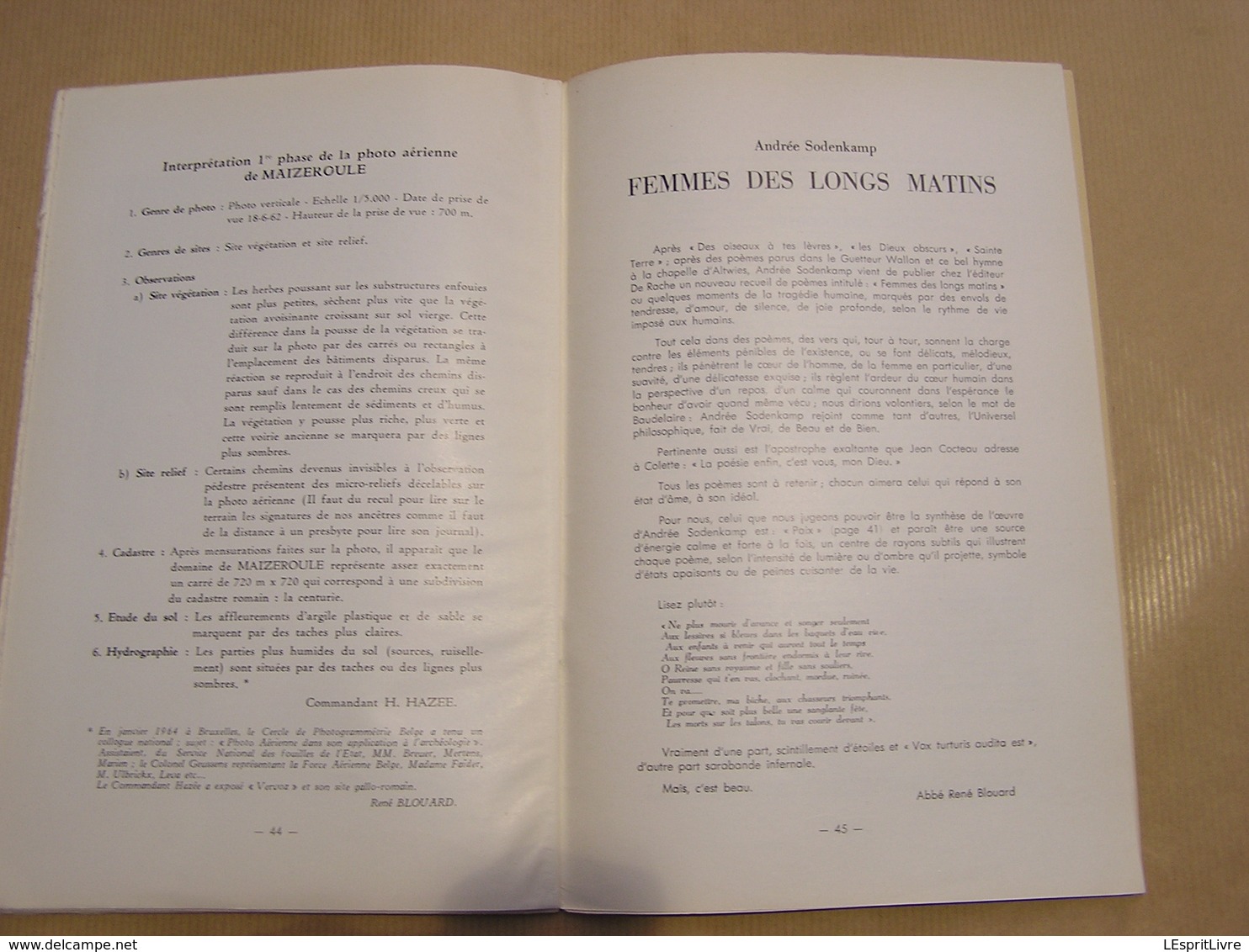 LE GUETTEUR WALLON N° 2 1965 Régionalisme Photo Aérienne Archéologie Maizeroulle Publicité Forges Fonderies Ciney