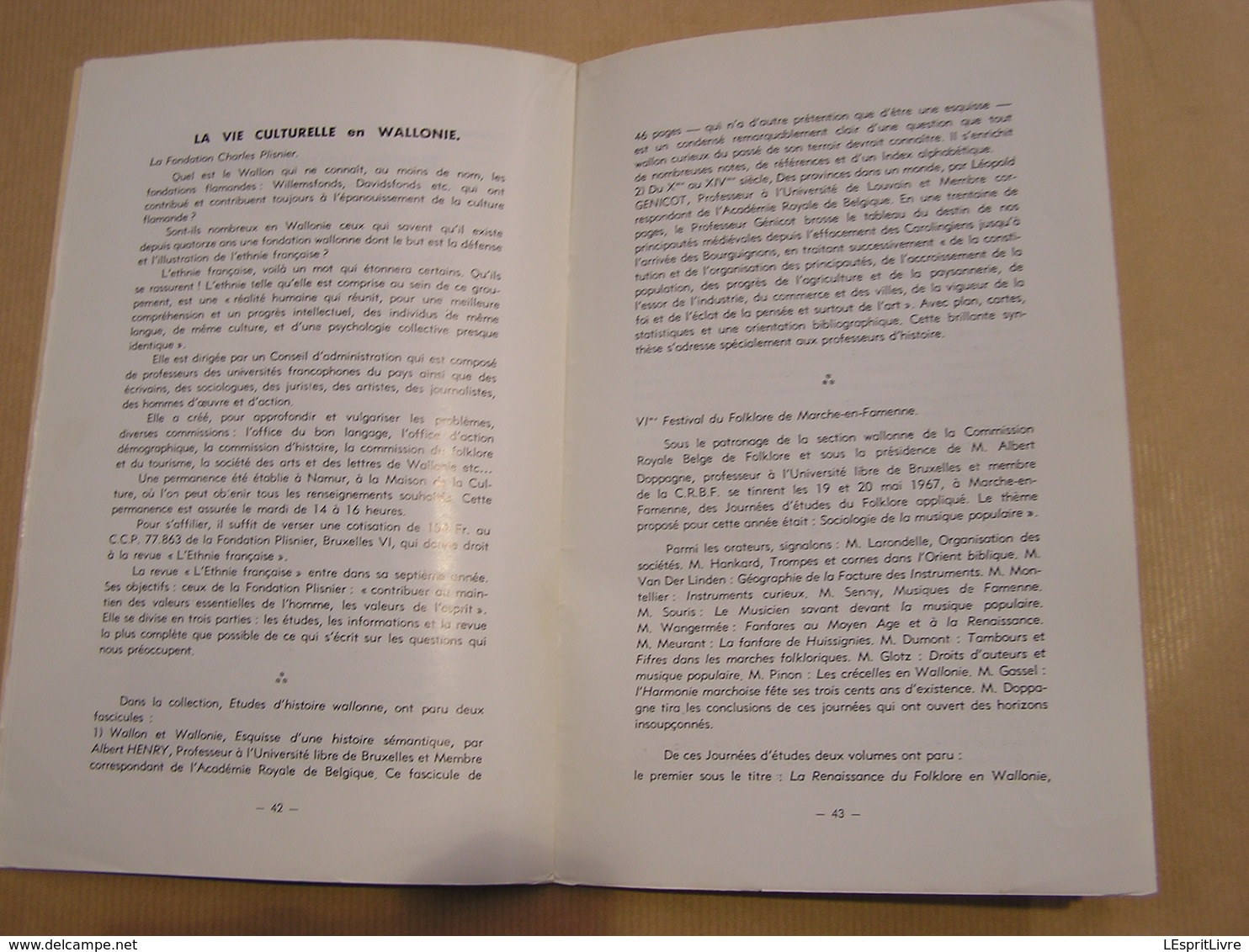 LE GUETTEUR WALLON N° 2 1967 Régionalisme Hommage à l' Abbé Blouard Vie Culturelle Publicité Forges Fonderie Ciney