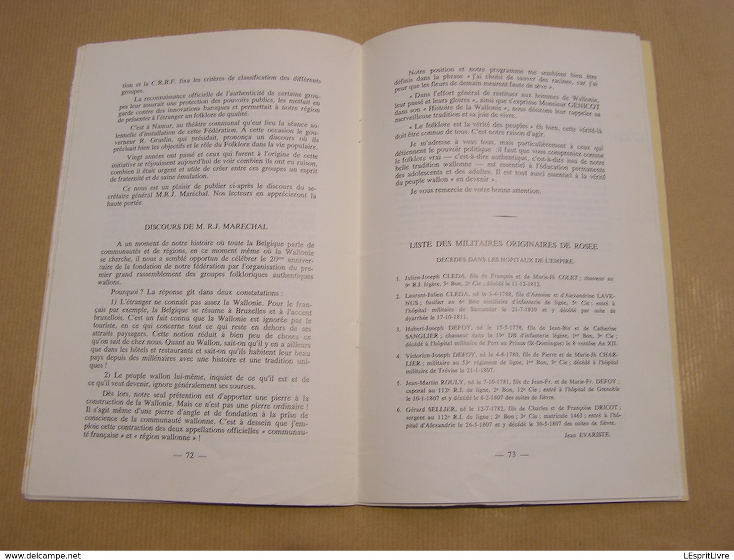 LE GUETTEUR WALLON N° 2 1979 Régionalisme Bois de Villers la Terre et les Hommes Toponymie Namuroise Militaires Rosée