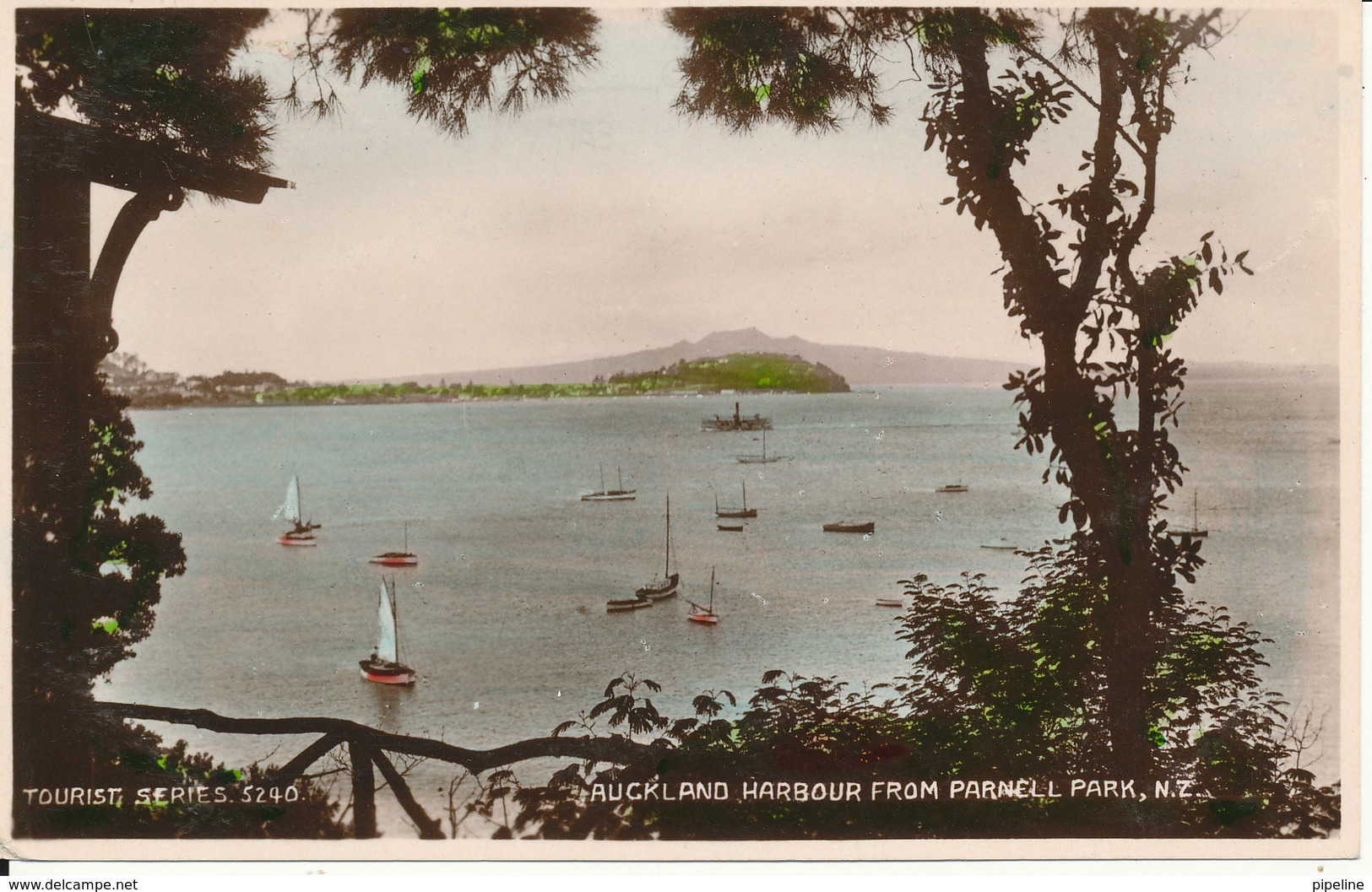 New Zealand Postcard Sent To Germany Auckland 9-12-1978 (Auckland Harbour From Parnell Park) - Nueva Zelanda