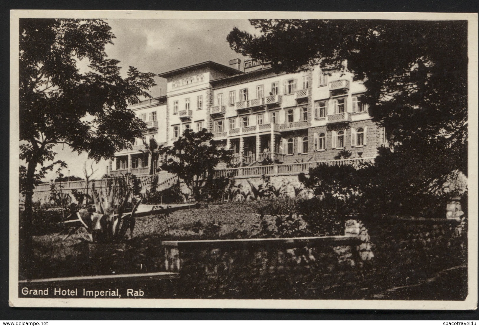 KINGDOM YUGOSLAVIA-The Kingdom Of Serbs,Croats And Slovenes- RAB - Grand Hotel Imperial-VINTAGE POSTCARD,1930 (APAT#201) - Yugoslavia