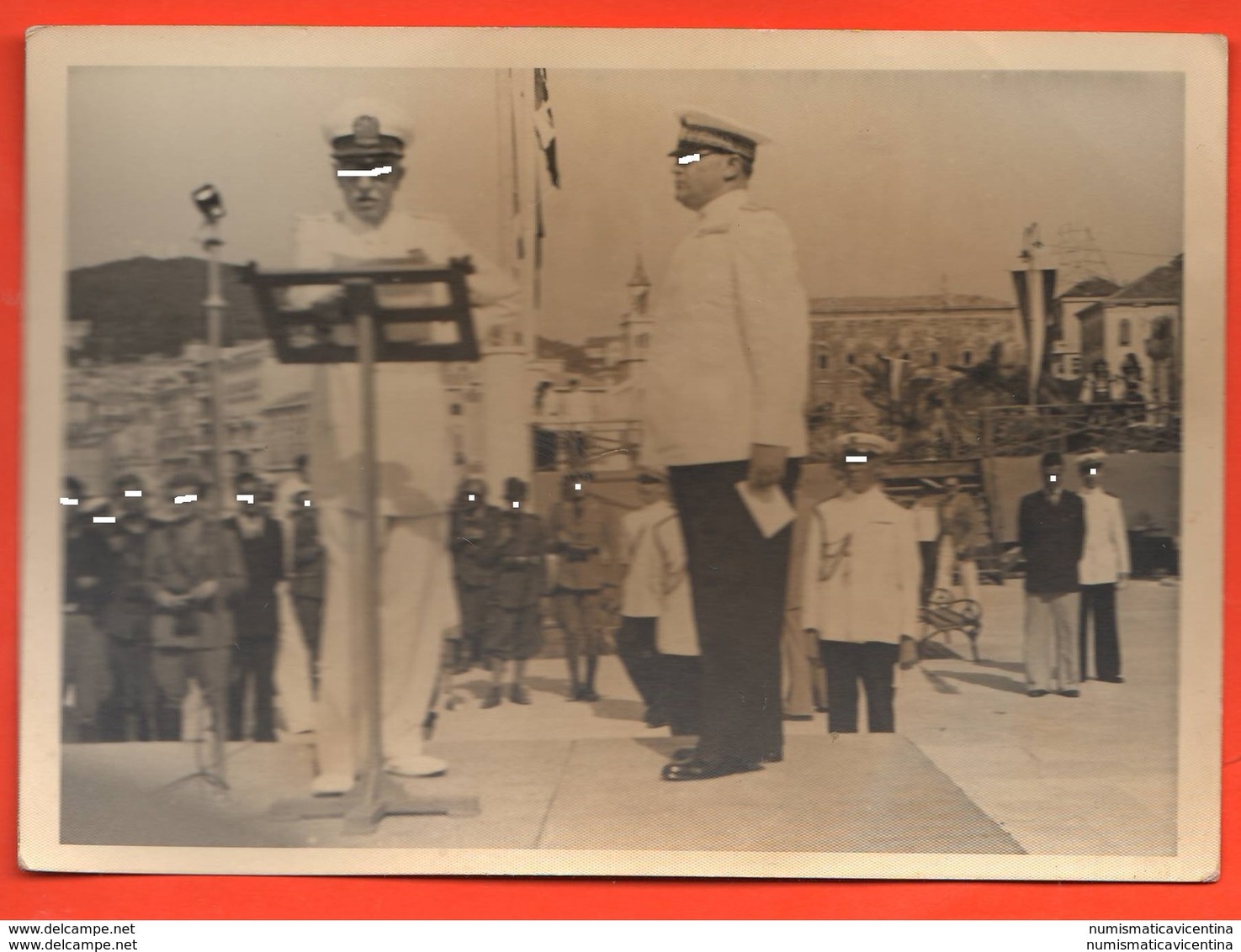 Alpini Milizia E Marina Ufficiali Uniformes Soldiers 2 Foto 1938 La Spezia - Guerra, Militari