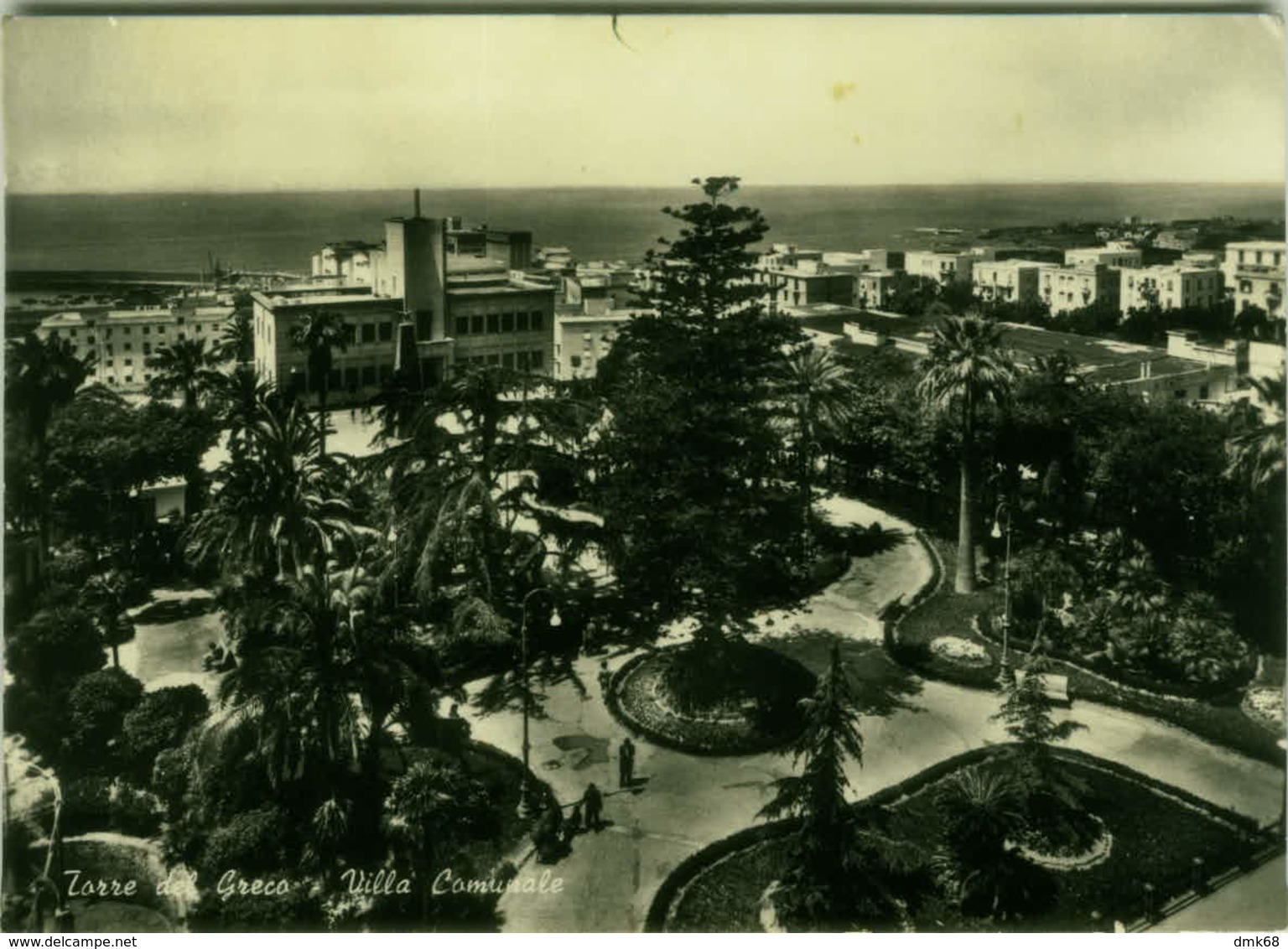 TORRE DEL GRECO ( NAPOLI ) VILLA COMUNALE - EDIZ. FIORE - 1958 ( 2817 ) - Torre Del Greco