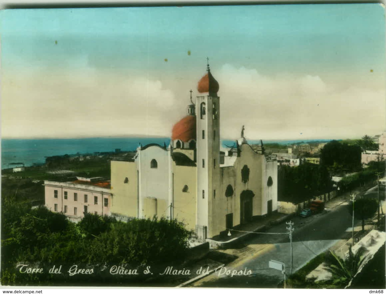 TORRE DEL GRECO ( NAPOLI ) CHIESA SANTA MARIA DEL POPOLO - EDIZ. EMBRIONE - 1966 ( 2819 ) - Torre Del Greco