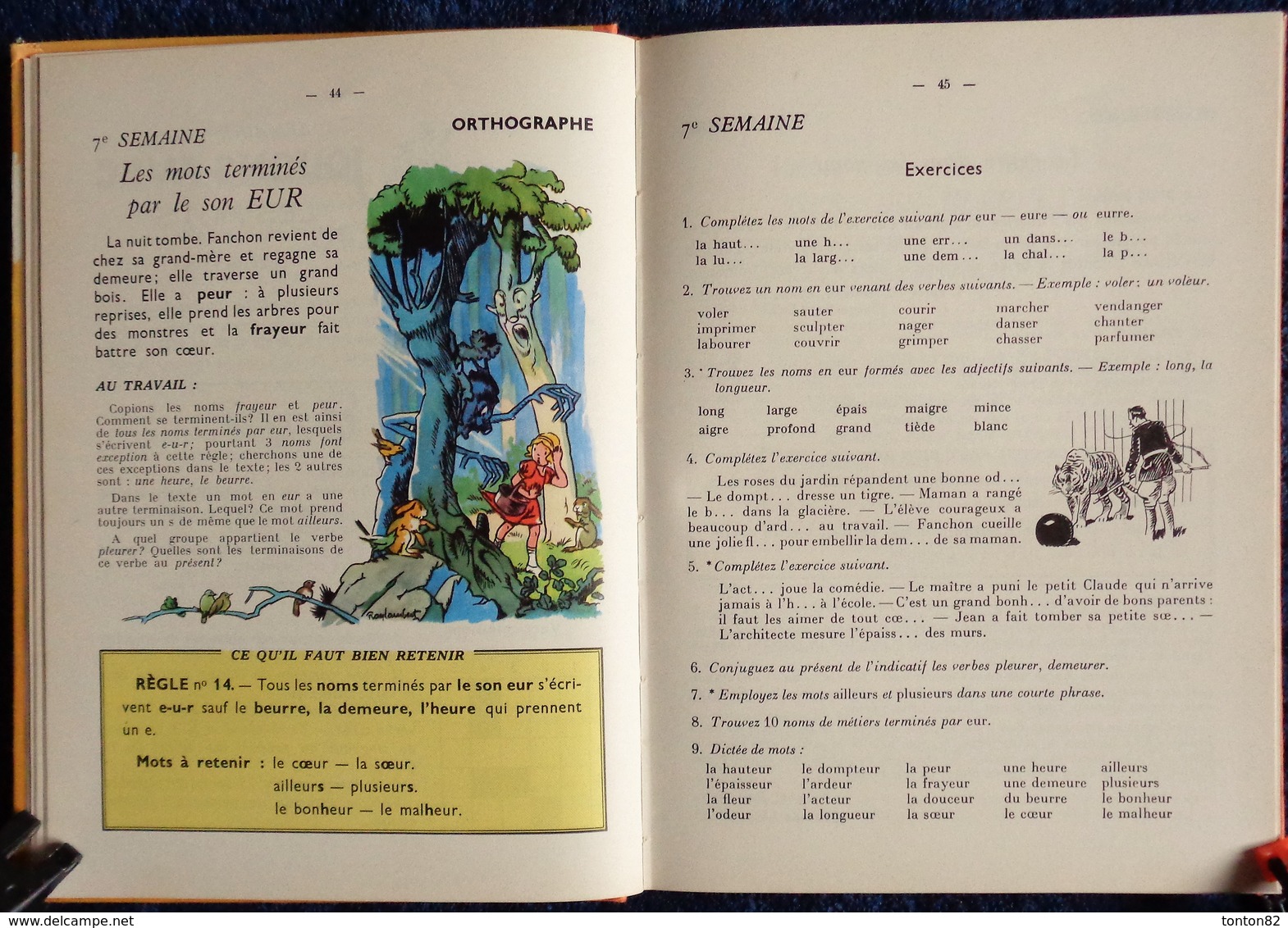 Berthou / Gremaux / Mme Vœgelé - Grammaire - Conjugaison - Orthographe - Cours Élémentaire - Eugène Belin - ( 1967 ) .