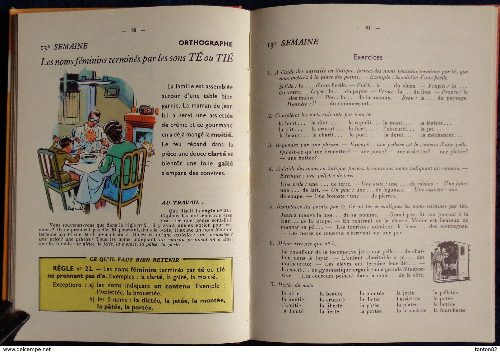 Berthou / Gremaux / Mme Vœgelé - Grammaire - Conjugaison - Orthographe - Cours Élémentaire - Eugène Belin - ( 1967 ) .