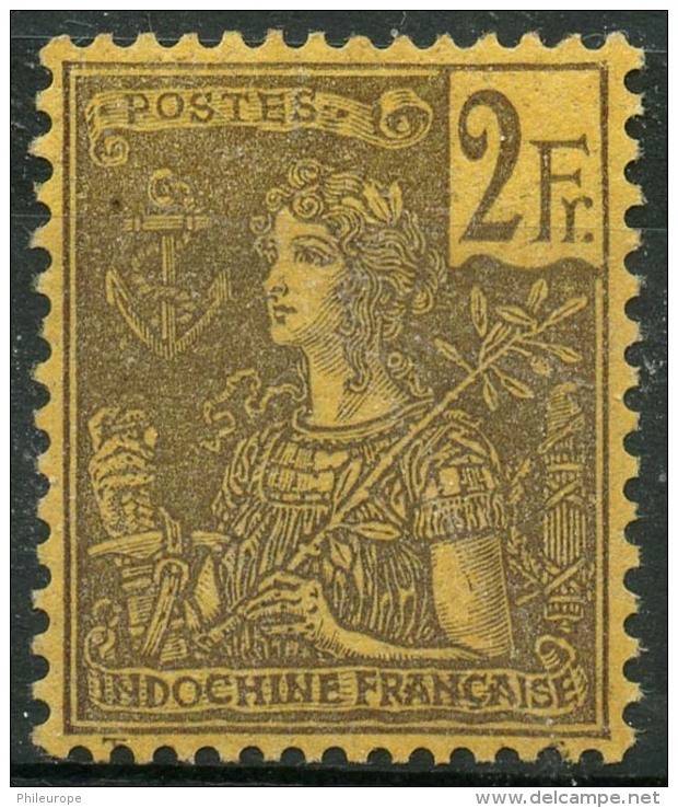 Indochine (1904) N 38 * (charniere) - Unused Stamps