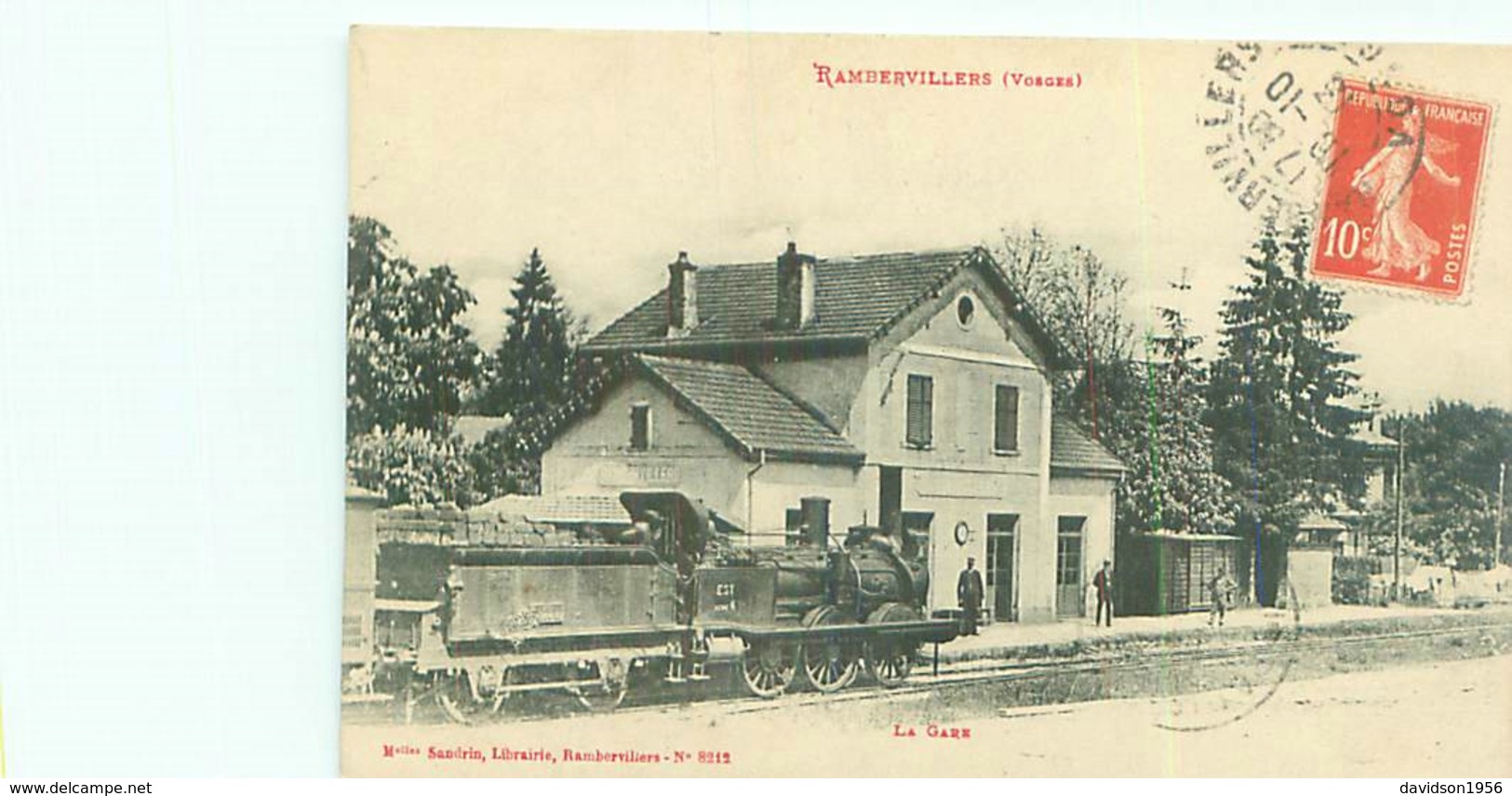 Top Cpa -   Rambervillers - La Gare   ,   Animée              N969 - Rambervillers