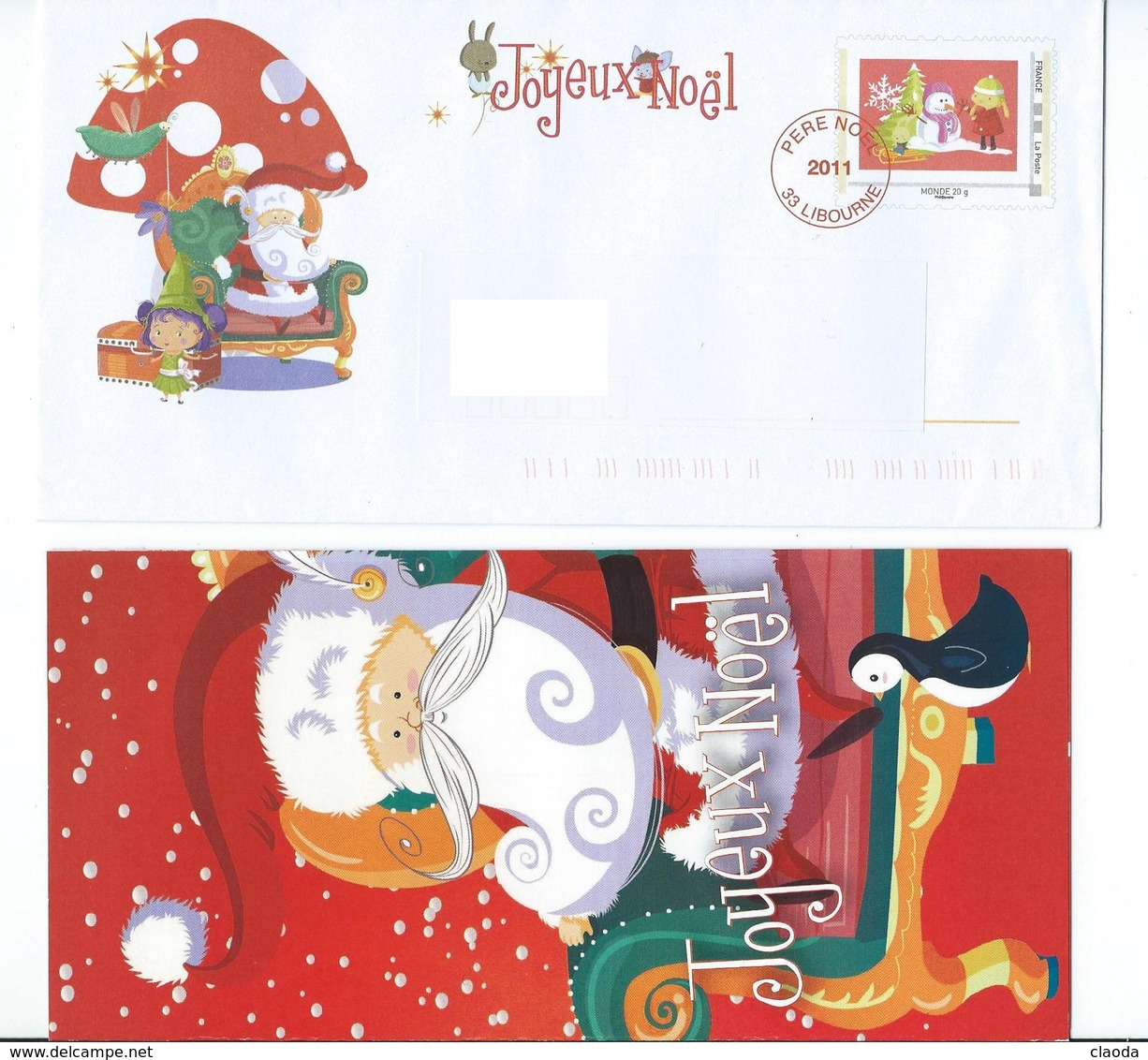 N 3 -  NOËL 2011 - LA POSTE - LETTRE DU PERE NOËL - Noël