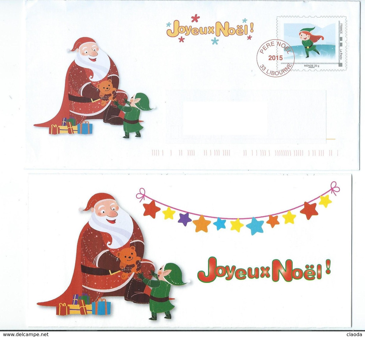 N 5 - NOËL 2015 - LA POSTE - LETTRE DU PERE NOËL - Noël