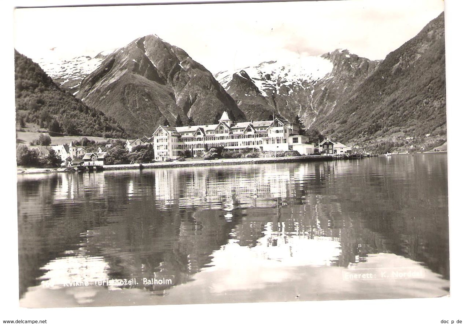 Norge - Norway - Balholm - Kvikne Hotel - Old View - 1955 - Norwegen