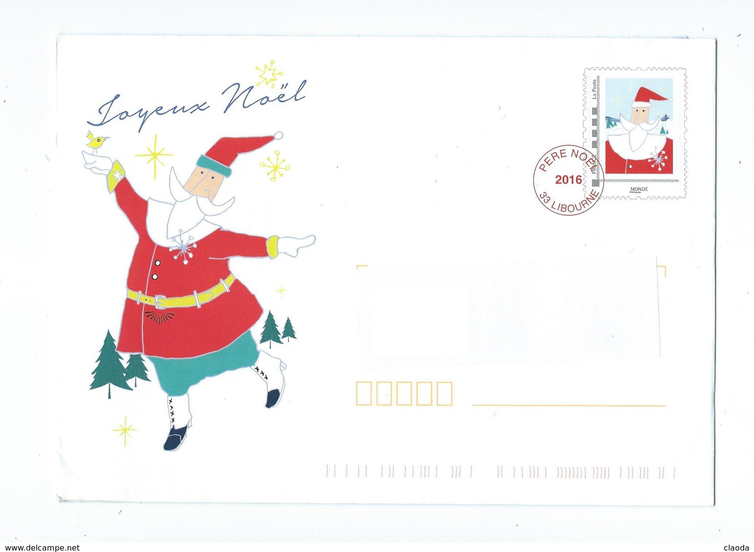 N 6 - NOËL 2016 - LA POSTE - LETTRE DU PERE NOËL - Noël