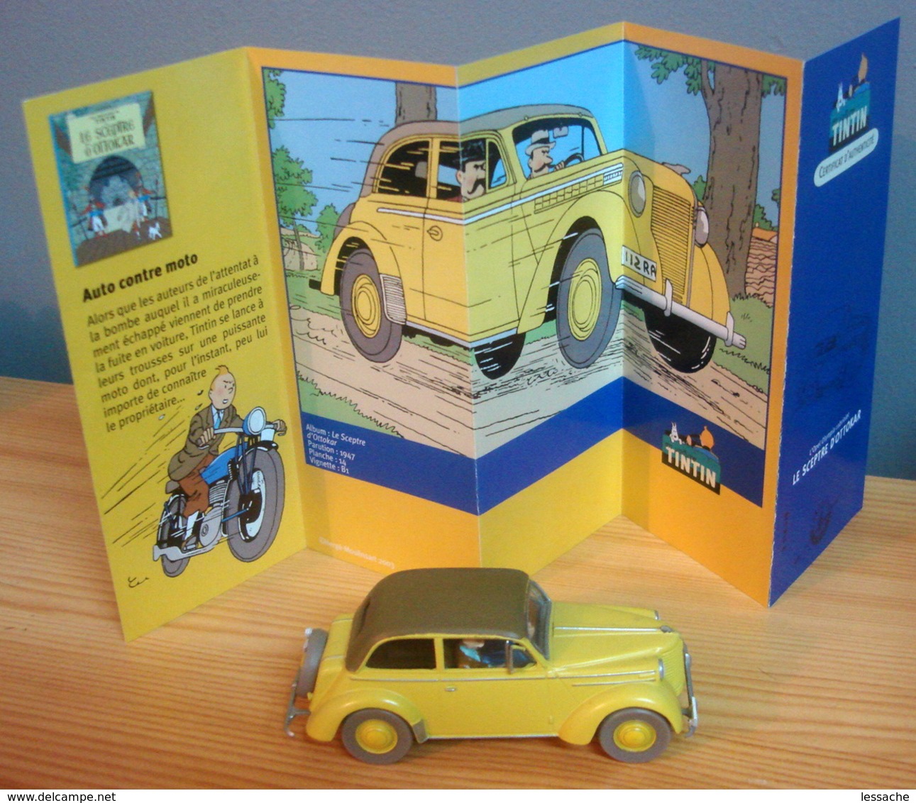 Voiture OPEL OLYMPIA CABRIOLET , 1/43 De Tintin Ls Spceptre D' Ottokar, TINTIN - Tim & Struppi