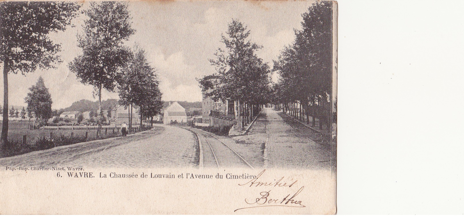 Wavre: La Chaussée De Louvain Et L' Avenue Du Cimetière. - Wavre