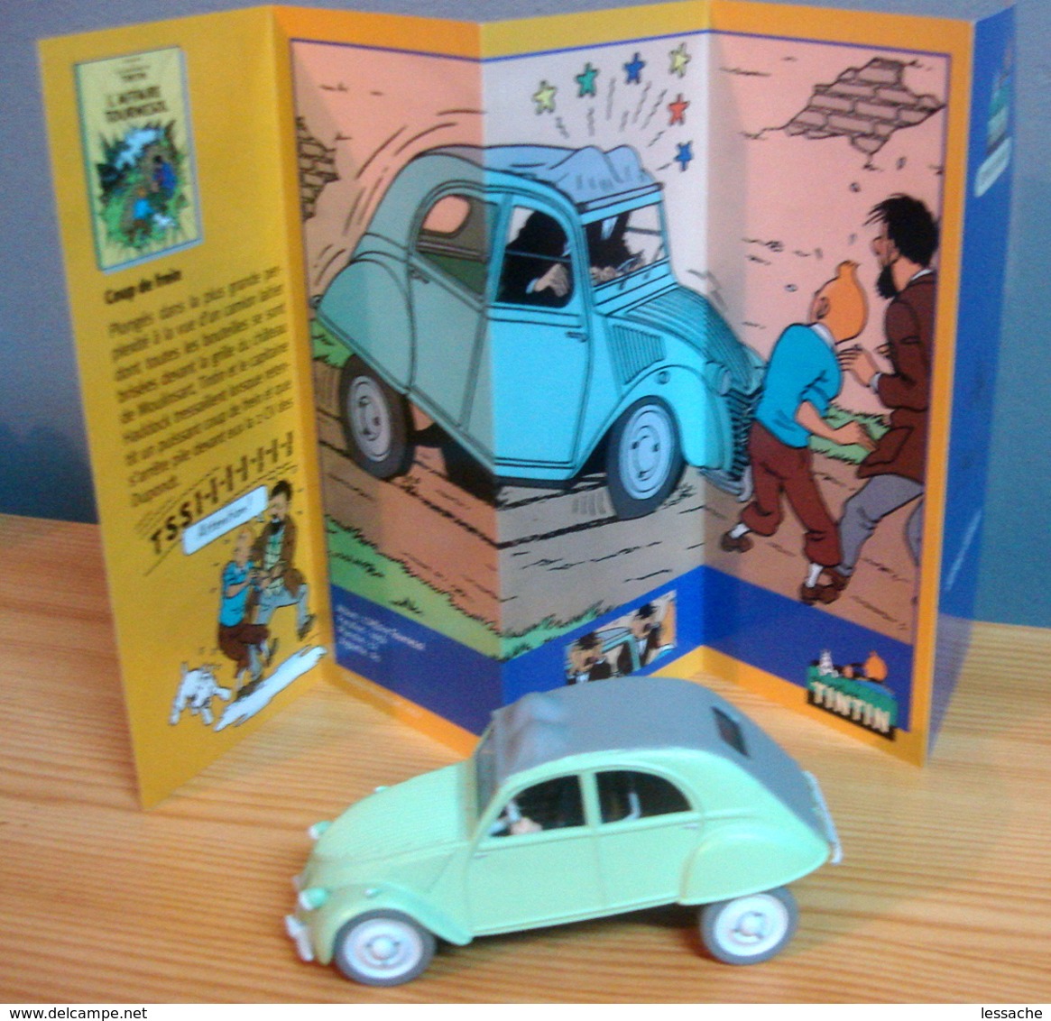 Voiture CITROEN 2CV De 1949 , 1/43 De Tintin L'Affaire Tournesol, TINTIN - Kuifje