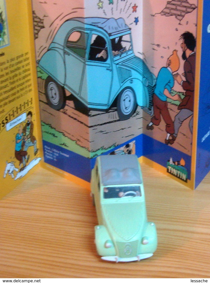 Voiture CITROEN 2CV De 1949 , 1/43 De Tintin L'Affaire Tournesol, TINTIN - Tim & Struppi