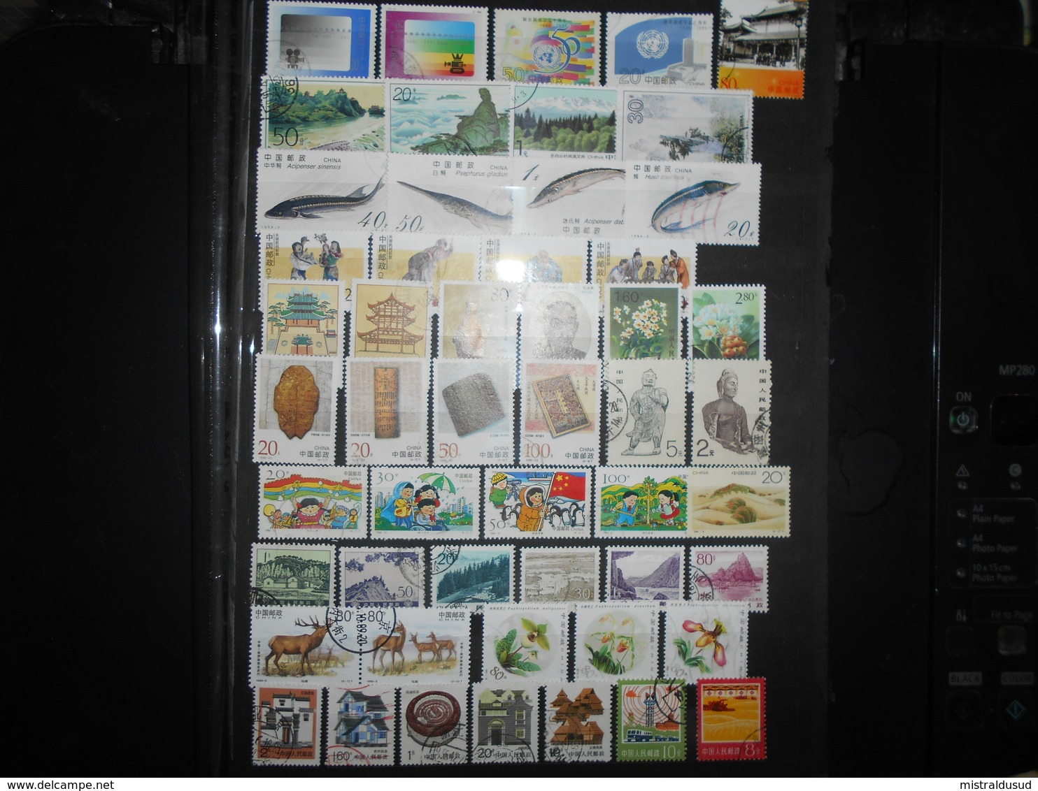 Collection , Chine 50 Timbres Oblitere - Collections (sans Albums)