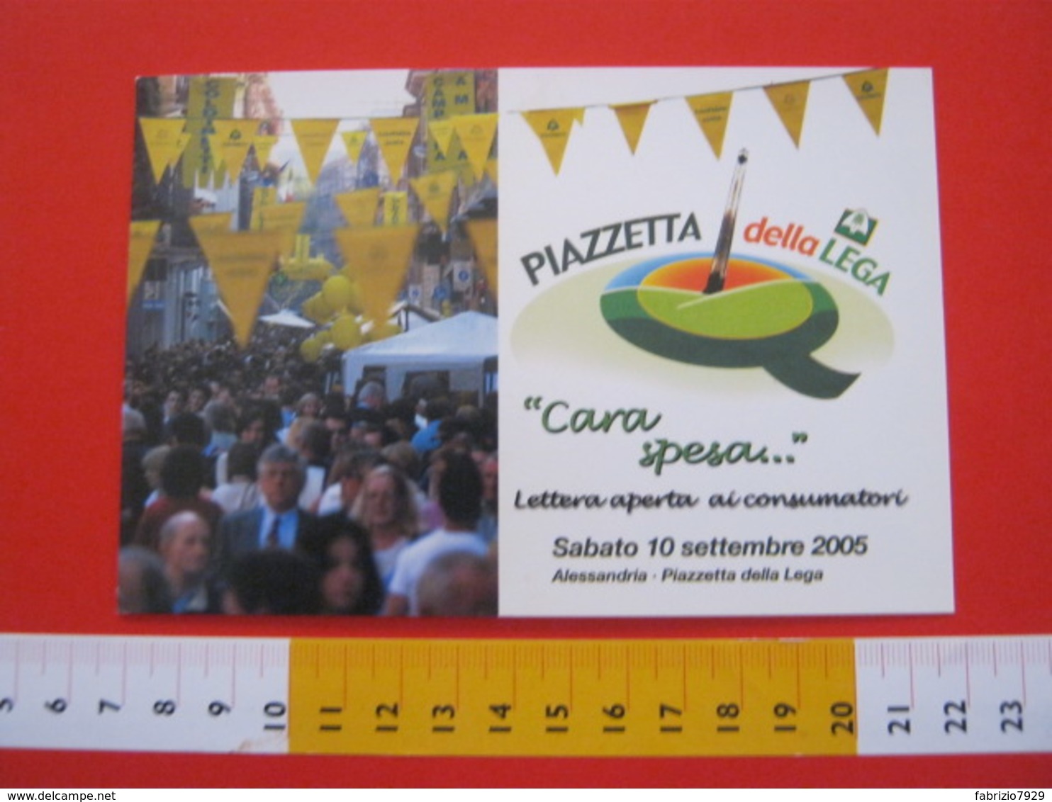 A.04 ITALIA ANNULLO - 2005 ALESSANDRIA PIAZZETTA DELLA LEGA PRODOTTI TIPICI COLDIRETTI ALIMENTAZIONE AGRICOLTURA - Agricoltura