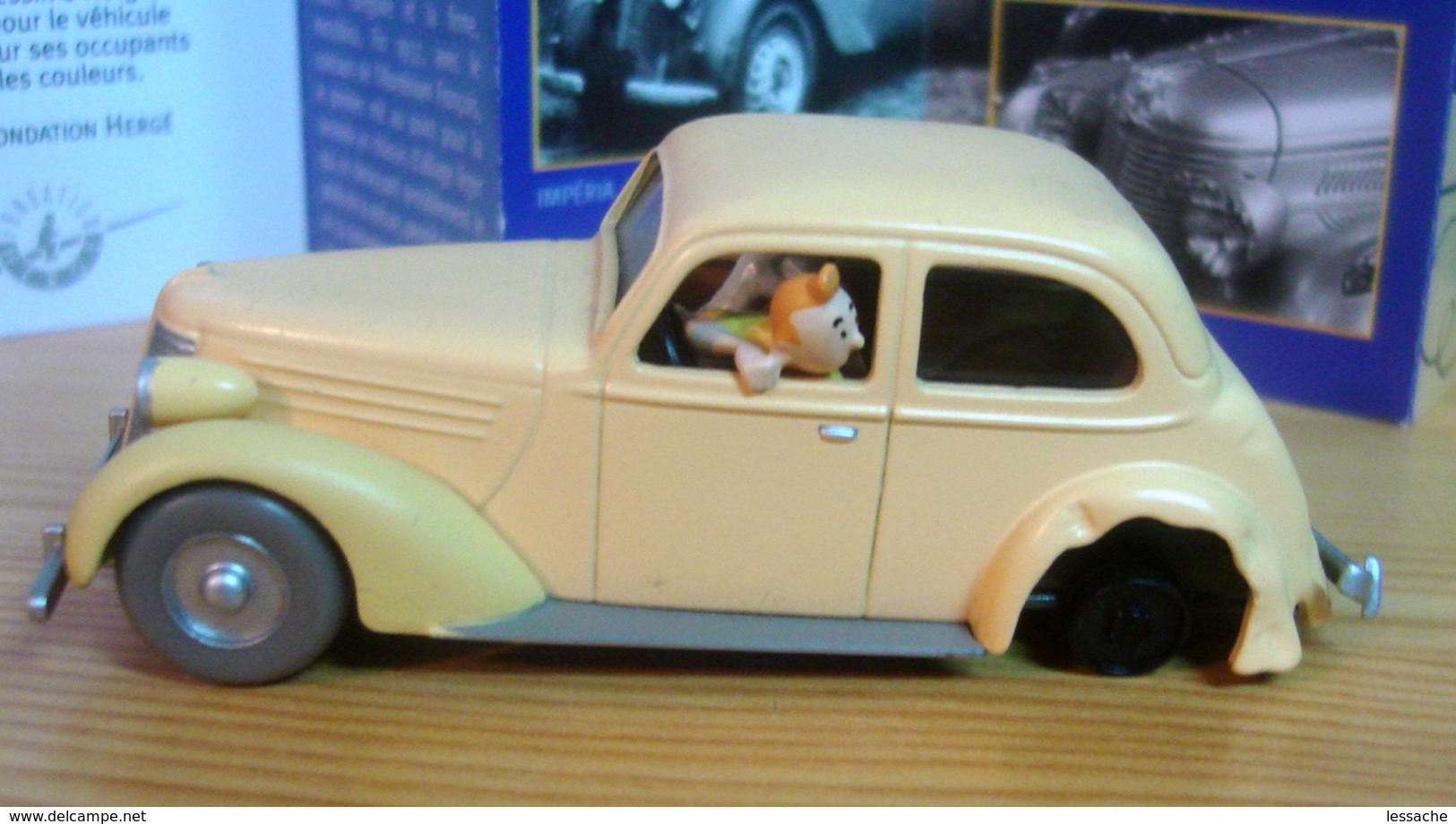 Voiture AMILCAR De 1938, IMPERIA, HOTCHKISS Entre Autres, 1/43 De Tintin Le Crabe Aux Pinces D'Or, TINTIN - Tintin