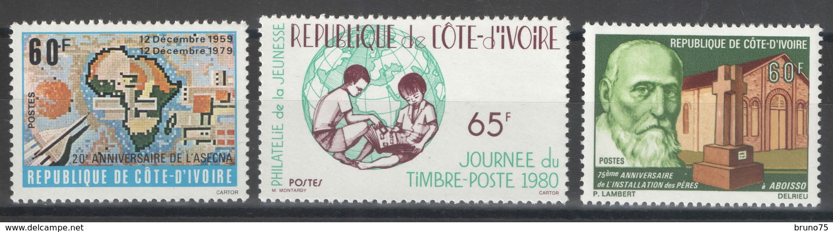 Côte D'Ivoire - YT 534-536 ** - 1980 - Côte D'Ivoire (1960-...)