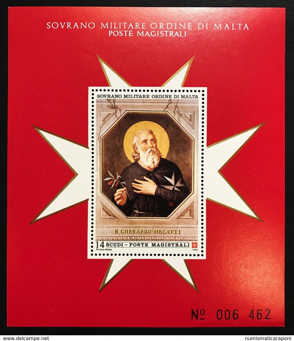 Sovrano Militare Ordine Di Malta SMOM Foglietti 1993 Nuovi Perfetti ** Cod.FRA.1147 - Sovrano Militare Ordine Di Malta