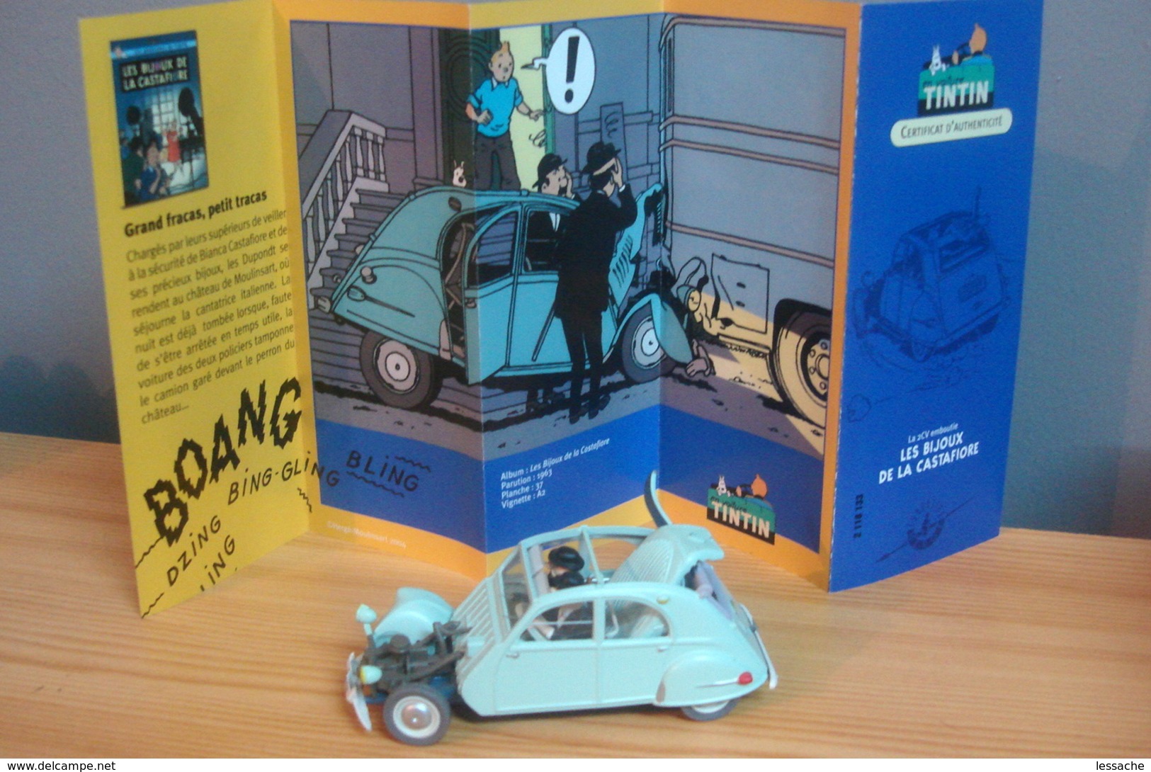 Voiture CITROEN 2 CV BELGE De 1954, 1/43 De Tintin  Des Bijoux De La Castafiore, TINTIN - Tintin