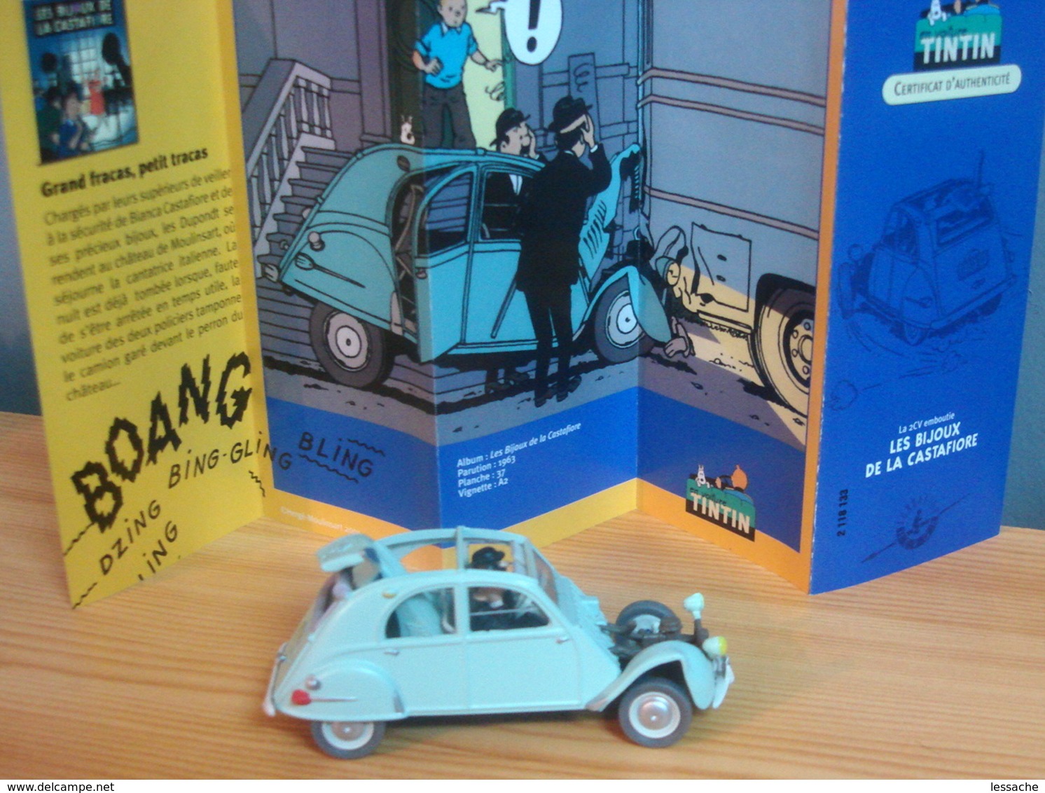 Voiture CITROEN 2 CV BELGE De 1954, 1/43 De Tintin  Des Bijoux De La Castafiore, TINTIN - Tintin