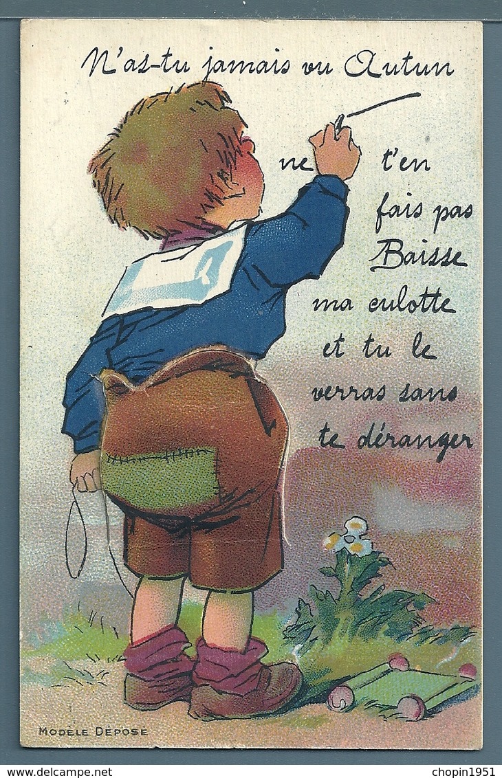 CPA - N'AS-TU JAMAIS VU AUTUN... BAISSE MA CULOTTE - 10 VUES CACHÉES - Contemporary (from 1950)