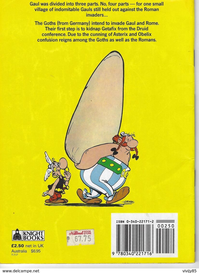 Petite BD De 47 Pages En Anglais " ASTERIX And The  GOTHS "  - 1974 - Otros Editores