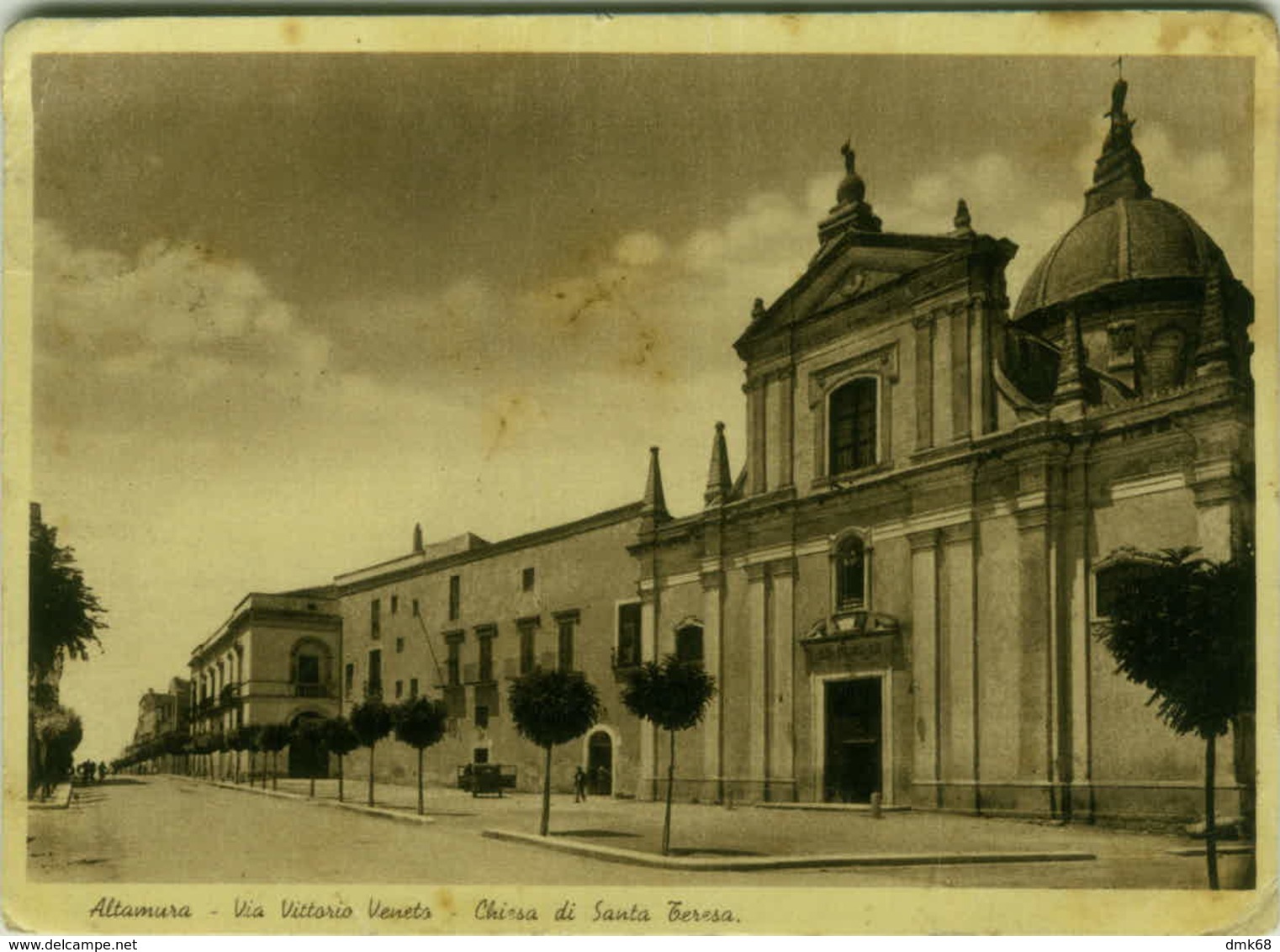 ALTAMURA - VIA VITTORIO VENETO - CHIESA DI SANTA TERESA - EDIZ. CAPURSO - 1955 ( 2835) - Altamura