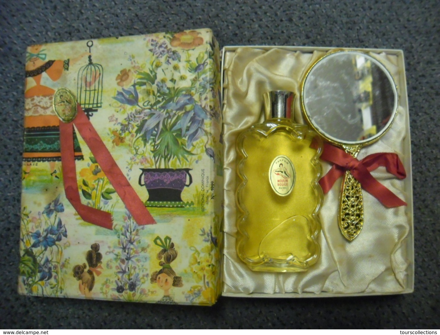 Rare Coffret Boite écrin N° 5999 Avec PARFUM MOULIN ROUGE Neija Paris 80° - Editions Dominique Made In France - Damen