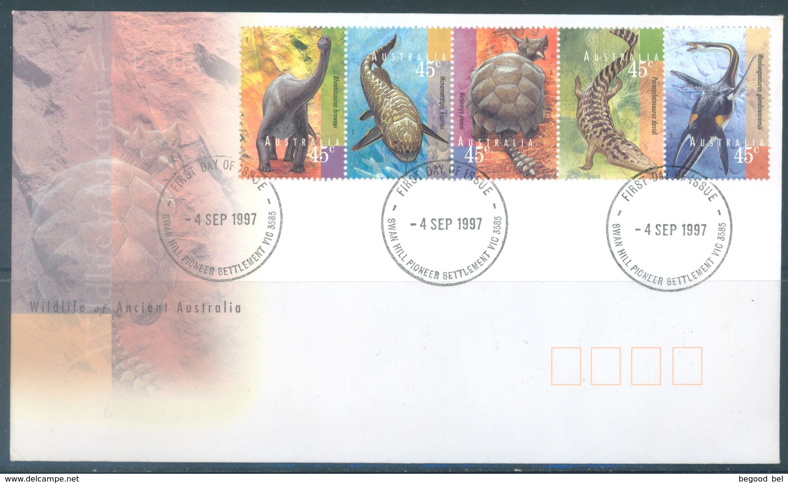 AUSTRALIA  - FDC - 4.9.1997 - WILDLIFE - Yv 1610-1614 - Lot 18623 - Premiers Jours (FDC)