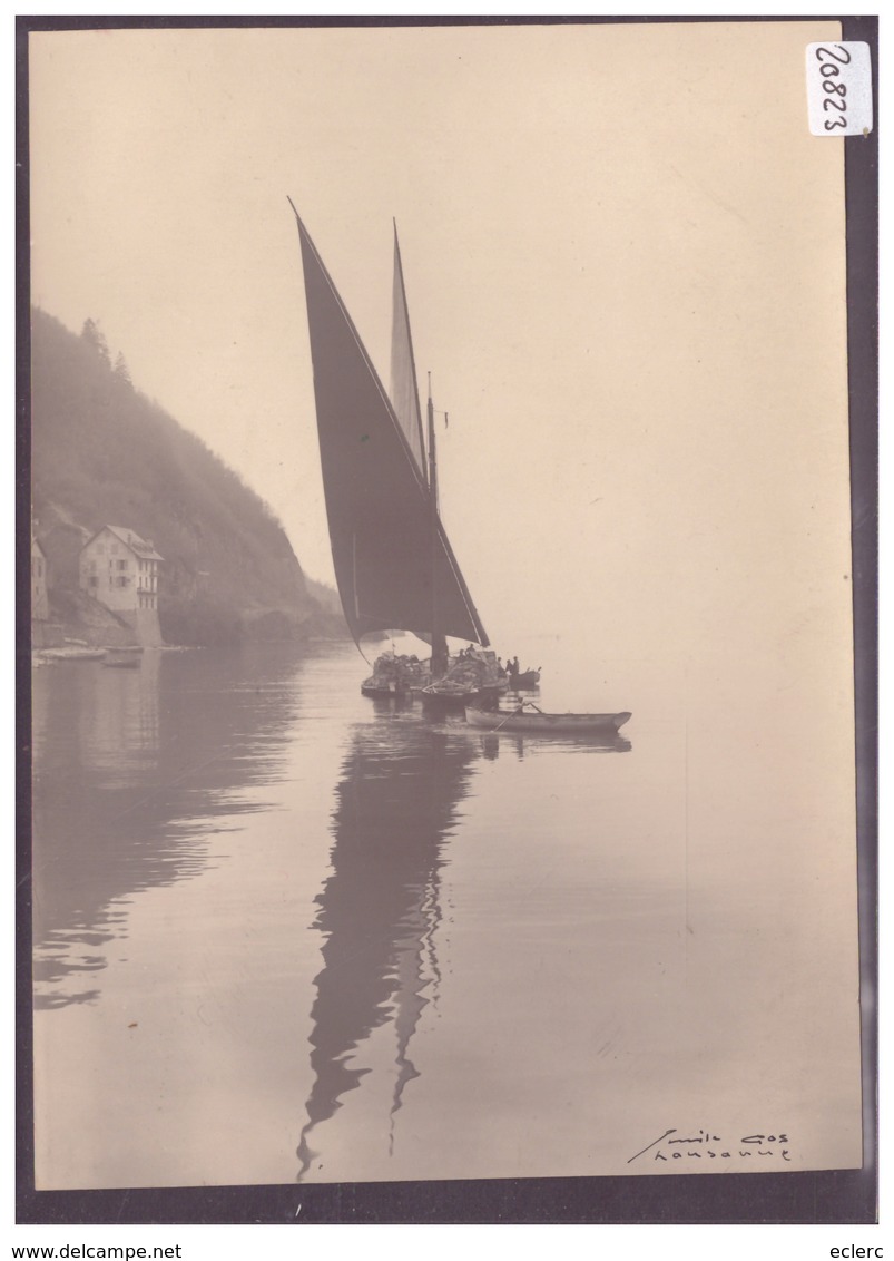 FORMAT 10x15cm - BARQUE DU LAC LEMAN A MEILLERIE - TB - Autres & Non Classés