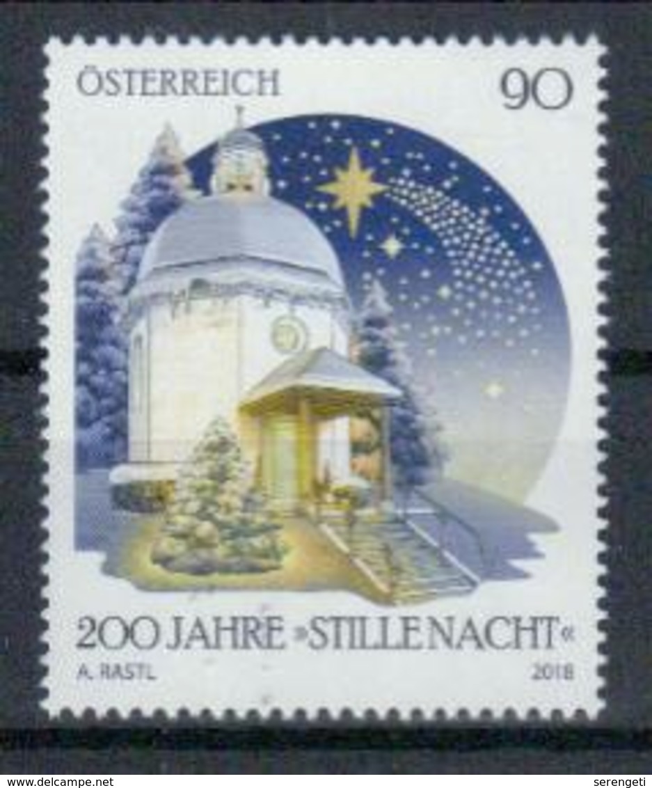 Österreich '200 J. Weihnachtslied Stille Nacht' / Austria 'Bicent. Of Christmas Carol Silent Night' **/MNH 2018 - Weihnachten