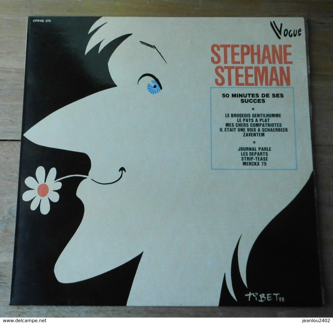 Vinyle "Stephane Steeman" Pochette Tibet 1975 - Cómica