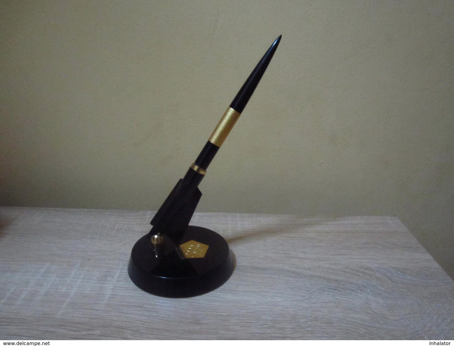 Pen Fountain HOLDER DESKTOP  Russian Vintage Space Rocket  USSR Soviet Orbit - Lapiceros