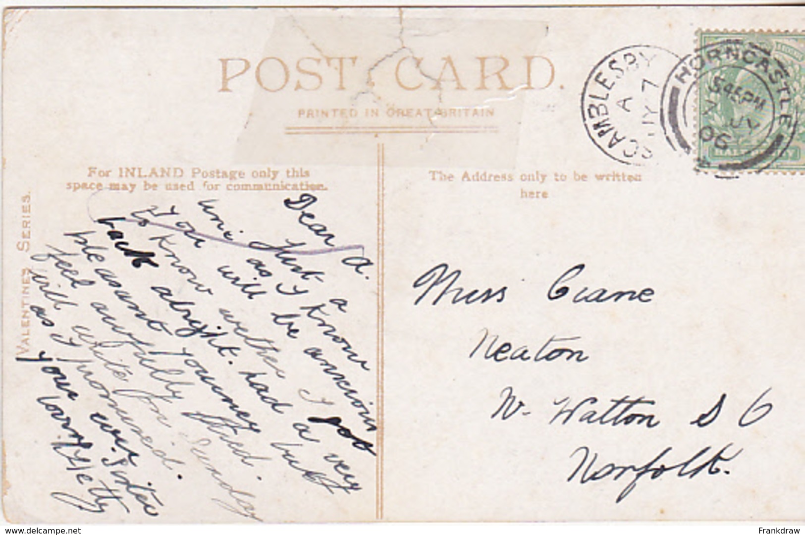 Postcard - Newport Arch, Lincoln - Posted 07-07-1906 - Good - Non Classés