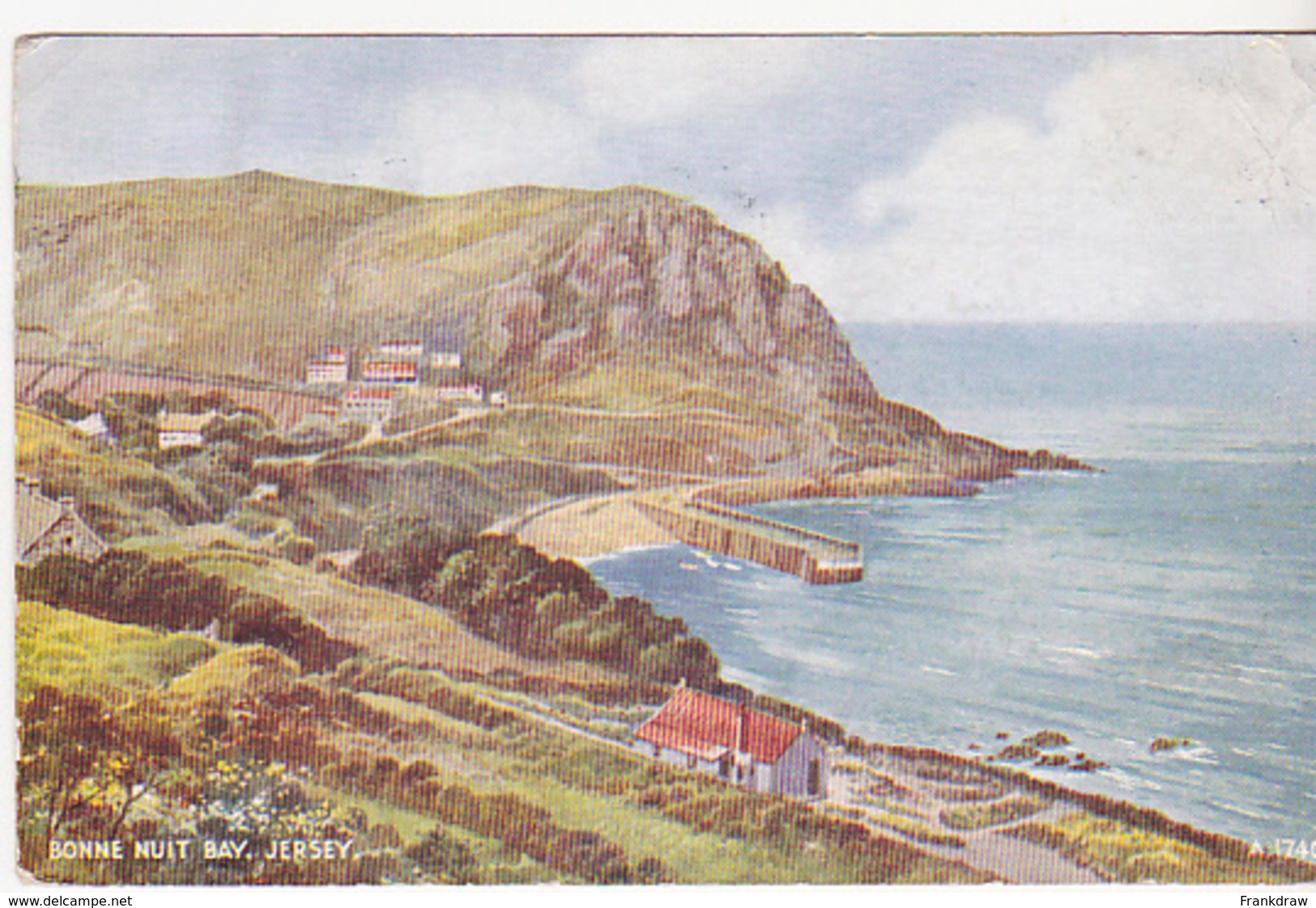 Postcard - Bonne Nuit Bay, Jersey - Posted 22-09-1949 - VG - Unclassified