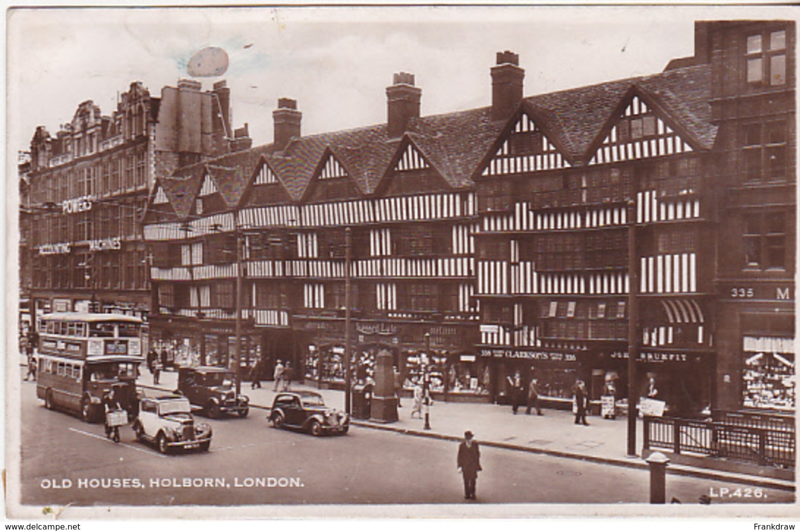 Postcard - Old Houses, Holborn, London - Card No. LP. 426 - Good - Unclassified