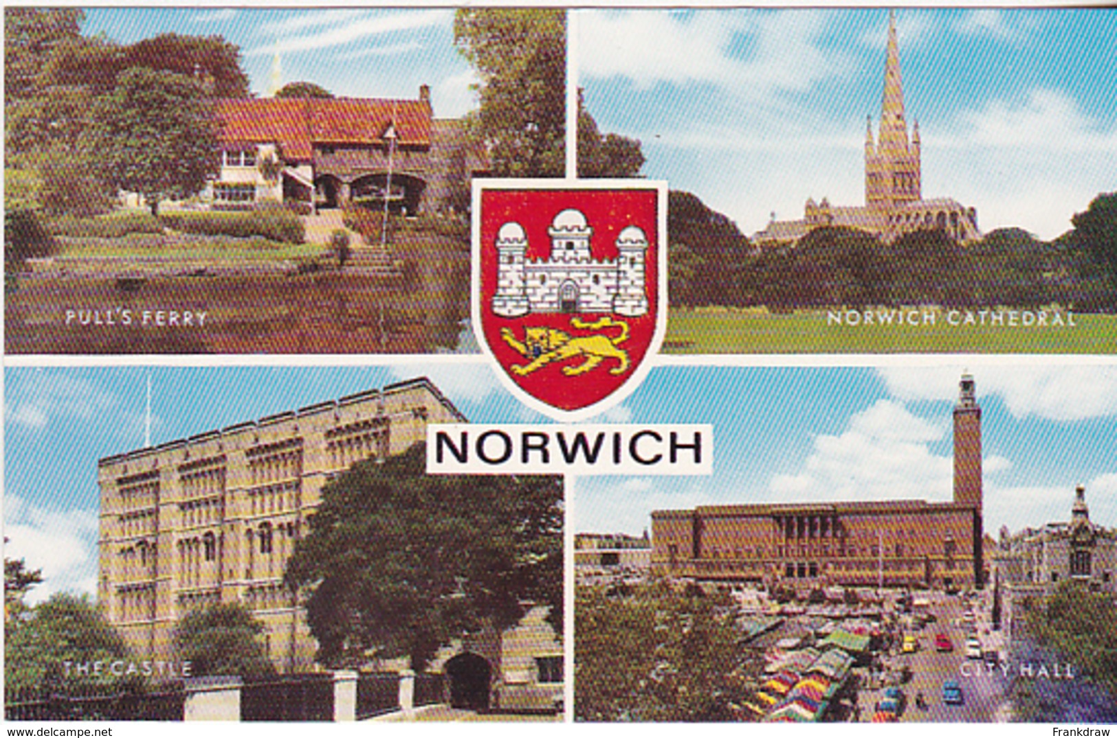 Postcard - Norwich - 4 Views - Card No. 1-29-09-06 - VG - Unclassified