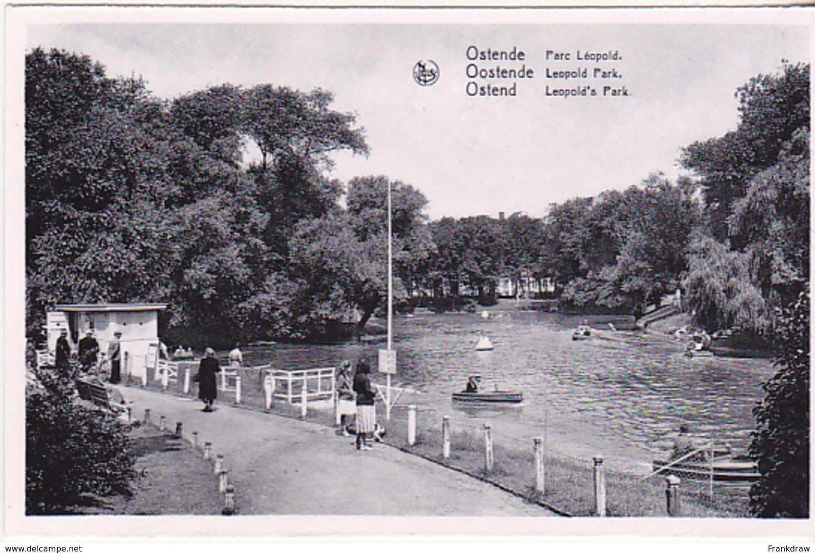 Postcard - Ostend - Leopolds Park C1961 - VG - Unclassified