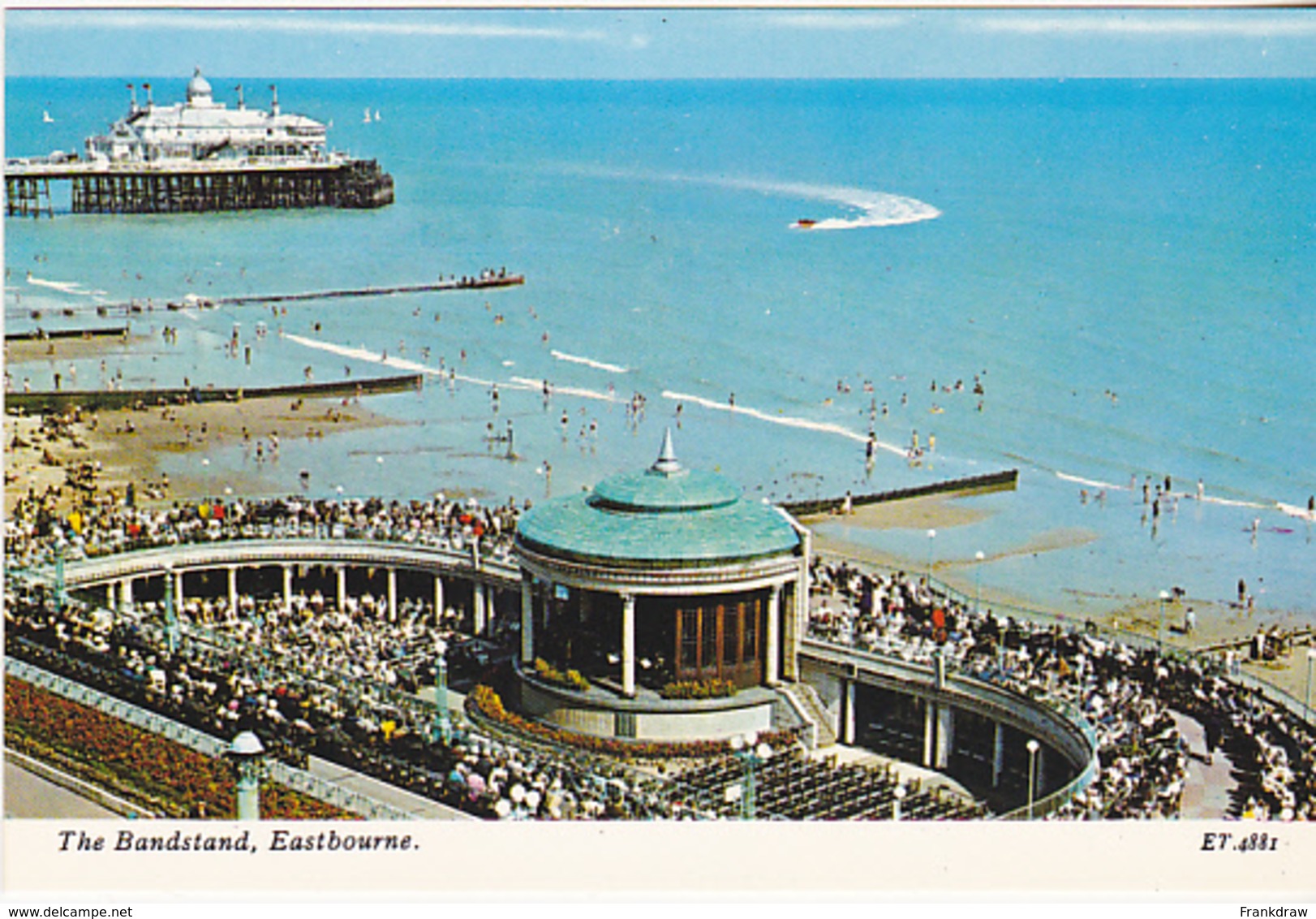 Postcard - The Bandstand, Eastbourne - Card No. ET.4881 - VG - Unclassified