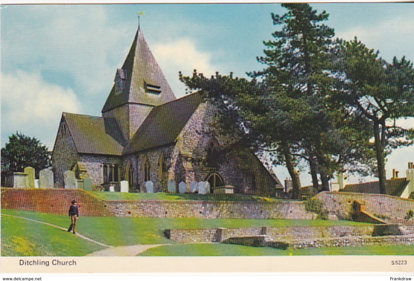 Postcard - Ditchling Church - Card No. S5223 - VG - Unclassified